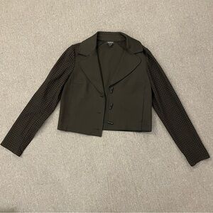 Worth New York Eyelet Accent Sleeves Jacket XS